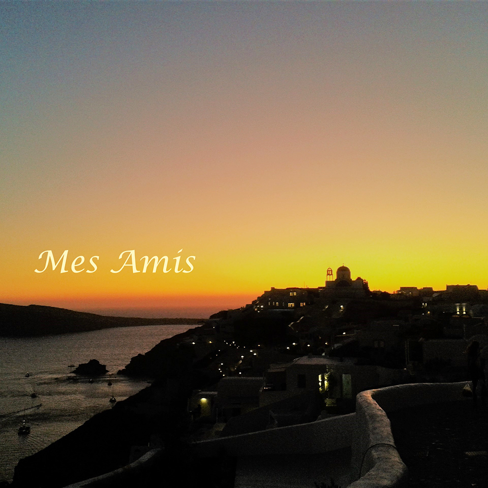 View from Mes Amis Restaurant during golden hour